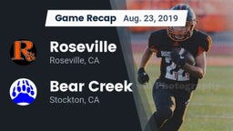 Recap: Roseville  vs. Bear Creek  2019