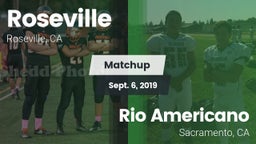 Matchup: Roseville vs. Rio Americano  2019