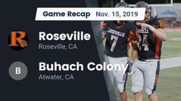 Recap: Roseville  vs. Buhach Colony  2019