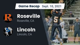 Recap: Roseville  vs. 	Lincoln  2021