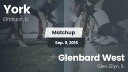 Matchup: York vs. Glenbard West  2016