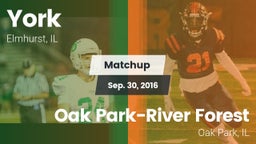 Matchup: York vs. Oak Park-River Forest  2016