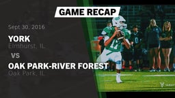 Recap: York  vs. Oak Park-River Forest  2016