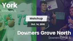 Matchup: York vs. Downers Grove North  2016