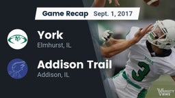 Recap: York  vs. Addison Trail  2017