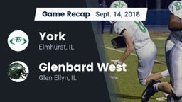 Recap: York  vs. Glenbard West  2018