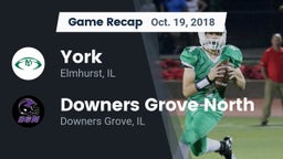 Recap: York  vs. Downers Grove North 2018