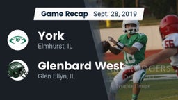 Recap: York  vs. Glenbard West  2019