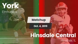 Matchup: York vs. Hinsdale Central  2019