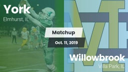 Matchup: York vs. Willowbrook  2019