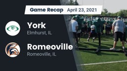 Recap: York  vs. Romeoville  2021