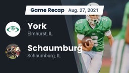 Recap: York  vs. Schaumburg  2021