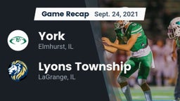 Recap: York  vs. Lyons Township  2021