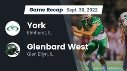 Recap: York  vs. Glenbard West  2022
