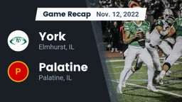 Recap: York  vs. Palatine  2022
