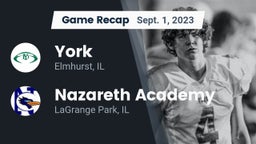 Recap: York  vs. Nazareth Academy  2023