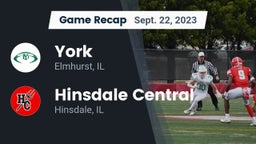 Recap: York  vs. Hinsdale Central  2023