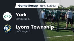Recap: York  vs. Lyons Township  2023