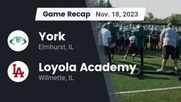 Recap: York  vs. Loyola Academy  2023
