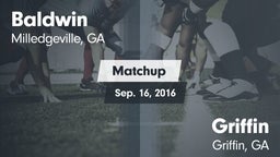 Matchup: Baldwin vs. Griffin  2016