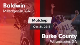 Matchup: Baldwin vs. Burke County  2016