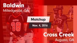 Matchup: Baldwin vs. Cross Creek  2016