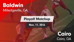 Matchup: Baldwin vs. Cairo  2016