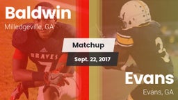 Matchup: Baldwin vs. Evans  2017