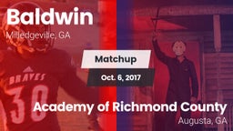 Matchup: Baldwin vs. Academy of Richmond County  2017