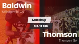 Matchup: Baldwin vs. Thomson  2017