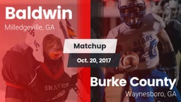 Matchup: Baldwin vs. Burke County  2017