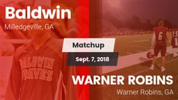 Matchup: Baldwin vs. WARNER ROBINS  2018