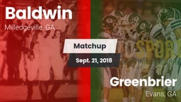 Matchup: Baldwin vs. Greenbrier  2018