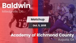 Matchup: Baldwin vs. Academy of Richmond County  2018