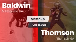 Matchup: Baldwin vs. Thomson  2018