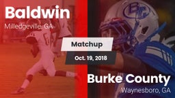 Matchup: Baldwin vs. Burke County  2018