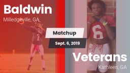 Matchup: Baldwin vs. Veterans  2019