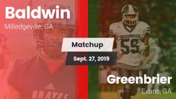 Matchup: Baldwin vs. Greenbrier  2019
