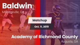 Matchup: Baldwin vs. Academy of Richmond County  2019