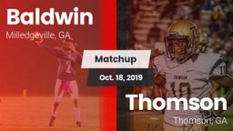 Matchup: Baldwin vs. Thomson  2019