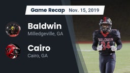 Recap: Baldwin  vs. Cairo  2019