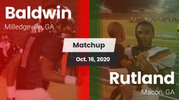 Matchup: Baldwin vs. Rutland  2020