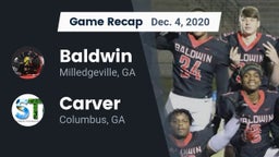 Recap: Baldwin  vs. Carver  2020