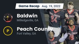 Recap: Baldwin  vs. Peach County  2022