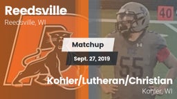 Matchup: Reedsville vs. Kohler/Lutheran/Christian  2019