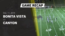 Recap: Bonita Vista  vs. Canyon  2015