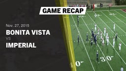 Recap: Bonita Vista  vs. Imperial  2015