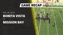 Recap: Bonita Vista  vs. Mission Bay  2015
