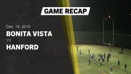 Recap: Bonita Vista  vs. Hanford  2015