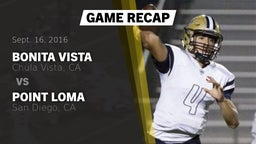 Recap: Bonita Vista  vs. Point Loma  2016